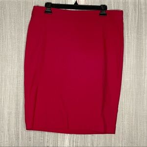 Dark pink pencil skirt